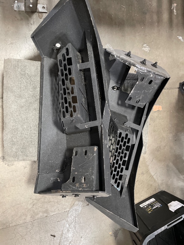 Photo 1 of ***SEE NOTES***Front Bumper Assembly Compatible with 2010-2018 Dodge Ram 2500 3500 w/LED Lights Steel Powder Coated Black(Two Packages)