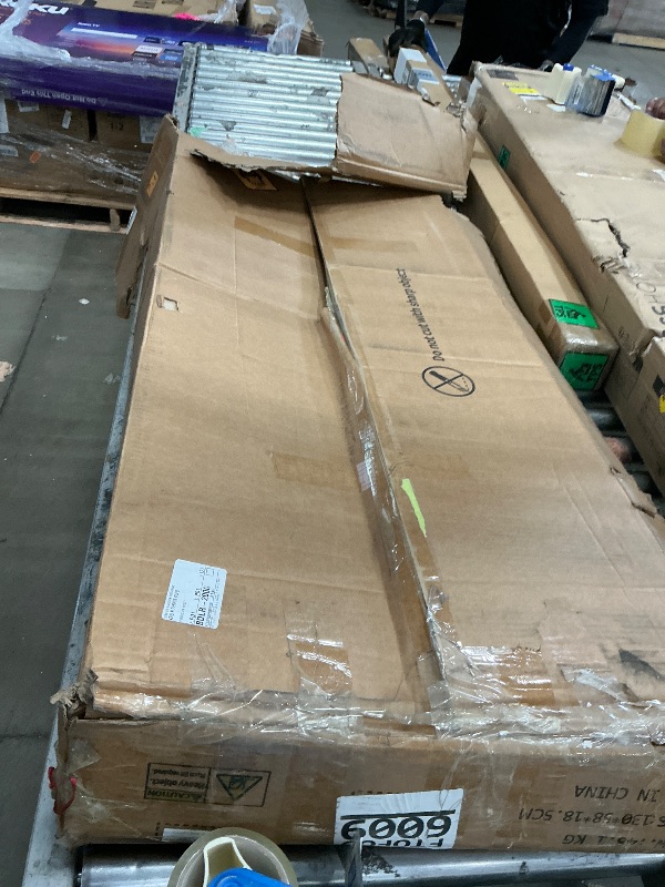 Photo 1 of **PARTS ONLY/SEE NOTES** YITAHOME L Shaped Desk with Power Outlets & LED Lights, 67" Computer Desk with File Drawer, Corner Desk Home Office Desk with Monitor Stand & 3 Cubbies Storage Shelves, Brown