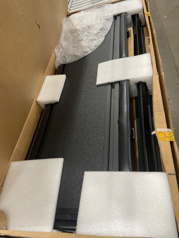 Photo 1 of ***Major Damage to the rails, Parts Only***
OEDRO Low-Profile Hard Quad-Fold Tonneau Cover Compatible with Toyota Tacoma 2024 2025 2026 (Excl. Trail Edition) 5ft Bed with Tacoma Bed Rail, One-Handed Quick Release, Drainage Design