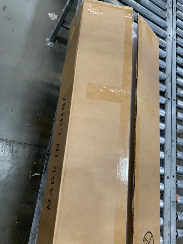 Photo 1 of *** PARTIAL SET - BOX 2 OF 2 ONLY *** YITAHOME King Size Bed Frame with RGB LED Lights & Storage Bookcase Headboard, Upholstered Bed with Charging Station and 4 Drawers, No Box Spring Needed, Easy Assembly, Noise-Free, Velvet Grey