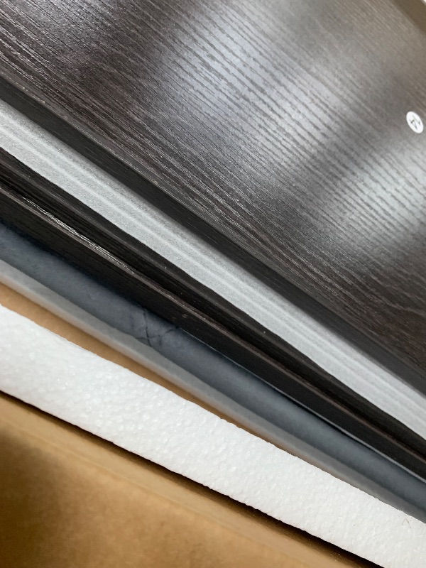 Photo 1 of *** PARTIAL SET - BOX 2 OF 2 ONLY *** YITAHOME King Size Bed Frame with RGB LED Lights & Storage Bookcase Headboard, Upholstered Bed with Charging Station and 4 Drawers, No Box Spring Needed, Easy Assembly, Noise-Free, Velvet Grey