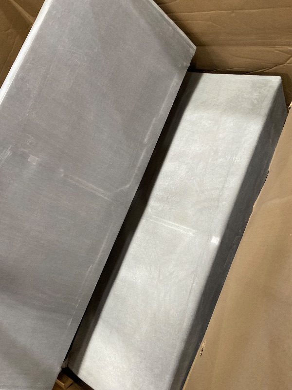 Photo 1 of **MISSING SIDE CUSHIONS**Trygoal Convertible Sofa Bed, Pull Out Couch with Side Pockets, 3 in 1 Velvet Fabric Loveseat Sleeper Sofa Bed, Pull Out Couch with Adjustable Backrest for Living Room, Bedroom, Apartment, Light Gray