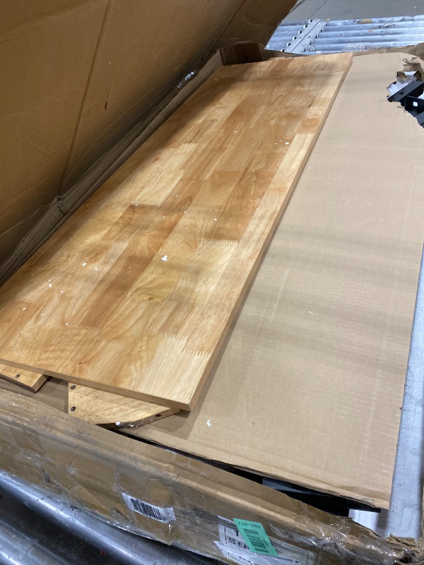 Photo 1 of **UNKIWN IF ANY MISSING HARDWARE**Workbench Adjustable Height Heavy Duty Work Bench with Storage, 2200 LBS Load Capacity Work Table, Pegboard, Built-in Power Outlet, Lockable Wheels for Garage, Workshop, Warehouse & Home