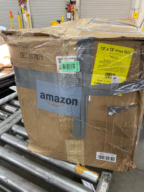 Photo 1 of **RUG IS ACTUALLY BLACK** Rug Sparta Non Slip Polypropylene 12 Ft. X 15 Ft. Brown Mocha Area Rug- Ideal for Living Rooms & Hallways, Stylish & Durable for High-Traffic Areas