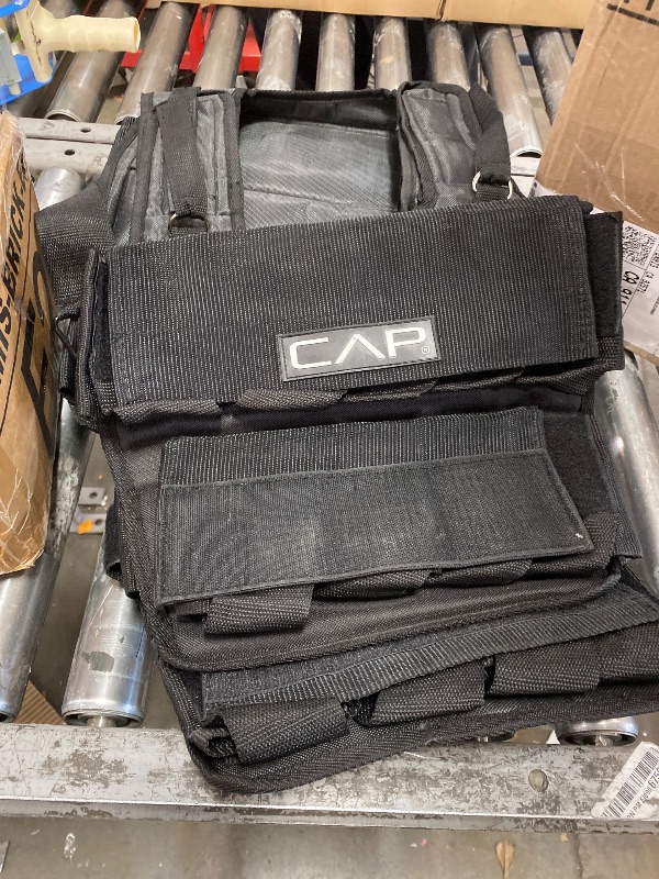 Photo 1 of **UNKNOWN IF MISING ANYBOXES OR WEIGHTS** CAP Barbell Adjustable Weighted Vest, 120 lb
