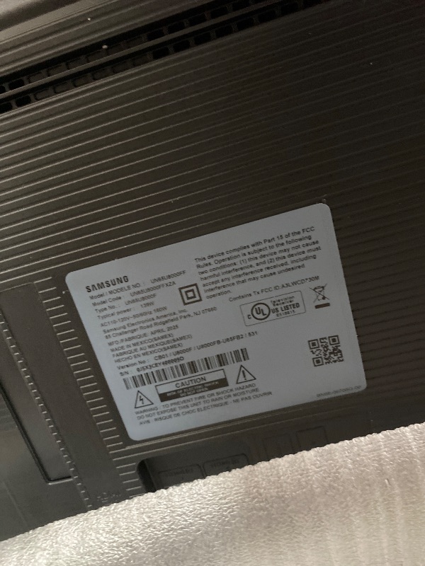 Photo 1 of **BROKEN SCREEN, FOR PARTS ONLY**Samsung 65-Inch Class Crystal UHD U8000F 4K Smart TV (2025 Model) Endless Free Content, Crystal Processor 4K, MetalStream Design, Knox Security, Alexa Built-in