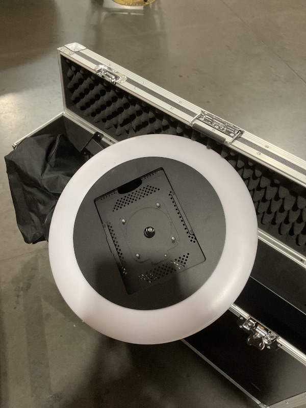 Photo 1 of ***MISSING PARTS***
MWE Portable Photo Booth Machine Stand Compatible with Any Ipad with Software APP and Remote Control, RGB Ring Lights Music Sync, Free Custom Logo,Flight Case with Wheels (Black, Light Box)