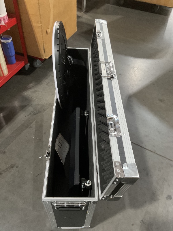 Photo 1 of ***MISSING PARTS***
MWE Portable Photo Booth Machine Stand Compatible with Any Ipad with Software APP and Remote Control, RGB Ring Lights Music Sync, Free Custom Logo,Flight Case with Wheels (Black, Light Box)