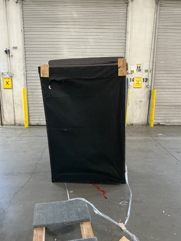 Photo 1 of **Had scratches and damage**Signature Design by Ashley Colleton Traditional Loveseat with Nailheads, Top Grain Leather and Skillfully Matched Leather, 67" W x 40" D x 39" H, Dark Brown