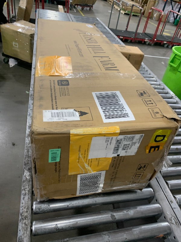 View 2 of *** PARTIAL SET - BOX 2 OF 2 ONLY *** Fraser Hill Farm 10-Ft. Pine Valley Flocked Artificial Christmas Tree with White Incandescent Smart Lights and Stand, Prelit Foldable Fake Tree with Realistic Snowy Foliage for Home Decoration