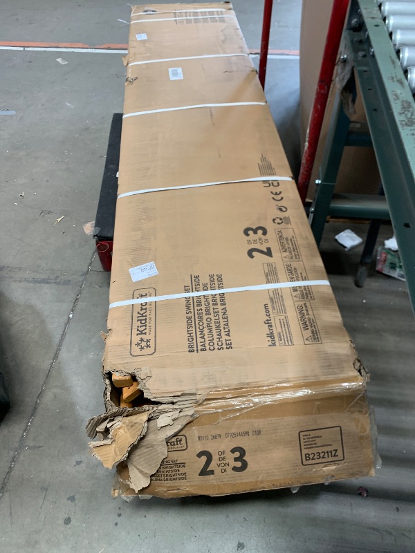 Photo 1 of *** PARTIAL SET - BOX 2 OF 3 ONLY *** KIDKRAFT BRIGHTSIDE SWINGSET