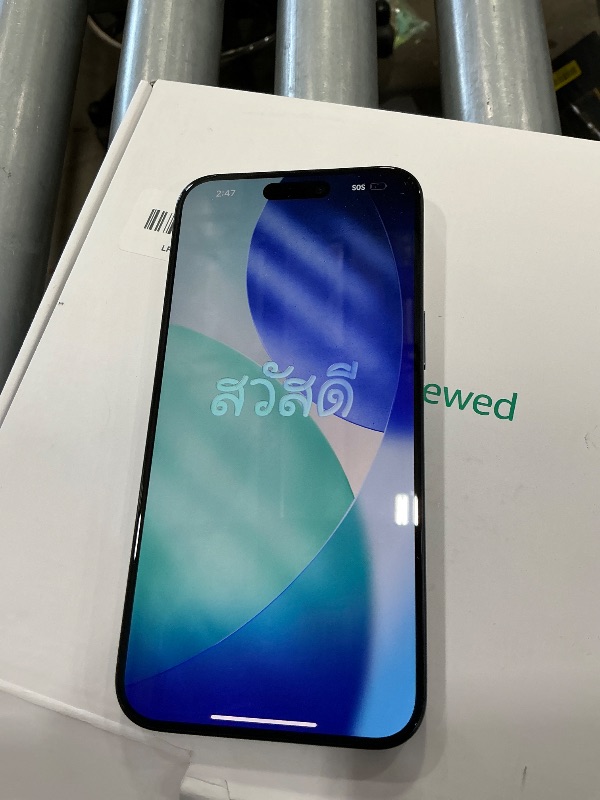 Photo 1 of *** CHECK COMMENTS***. Apple iPhone (Renewed Premium) 15 Pro Max, 256GB, Blue Titanium - Unlocked