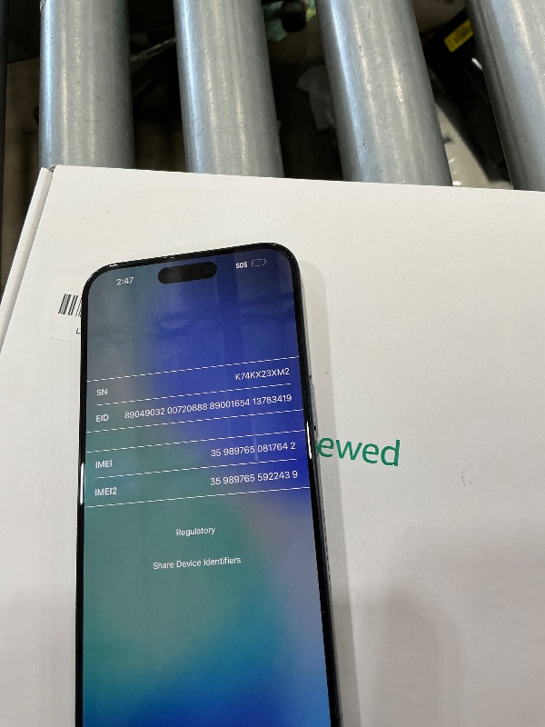 Photo 1 of *** CHECK COMMENTS***. Apple iPhone (Renewed Premium) 15 Pro Max, 256GB, Blue Titanium - Unlocked