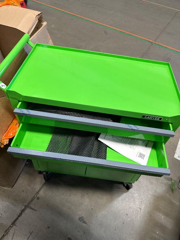 Photo 1 of *** PARTIAL SET - SEE NOTES AND PHOTOS *** EliteEdge 8 Drawer Rolling Tool Chest with Wheels, 2-in-1 Detachable Tool Box and Cabinet, Lockable Metal Storage Organizer, Sliding Drawers Mobile Tool Cart for Garage Workshop, Green