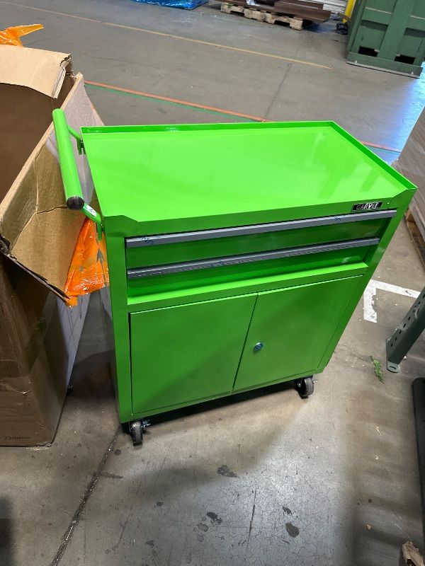 Photo 1 of *** PARTIAL SET - SEE NOTES AND PHOTOS *** EliteEdge 8 Drawer Rolling Tool Chest with Wheels, 2-in-1 Detachable Tool Box and Cabinet, Lockable Metal Storage Organizer, Sliding Drawers Mobile Tool Cart for Garage Workshop, Green