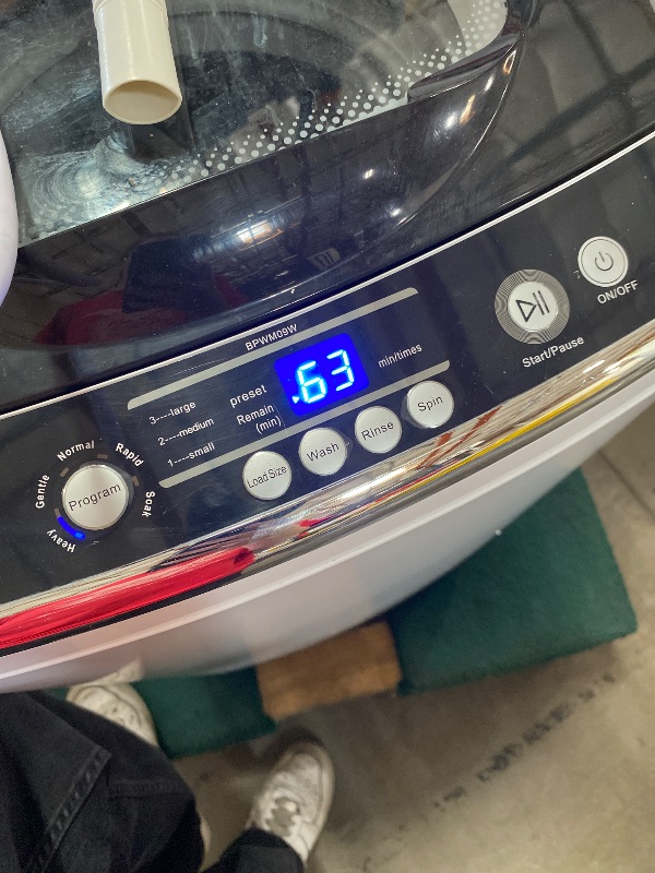 Photo 1 of ***DAMAGED - SEE NOTES/PICTURES***
Black and decker .9 cu. Ft portable washer