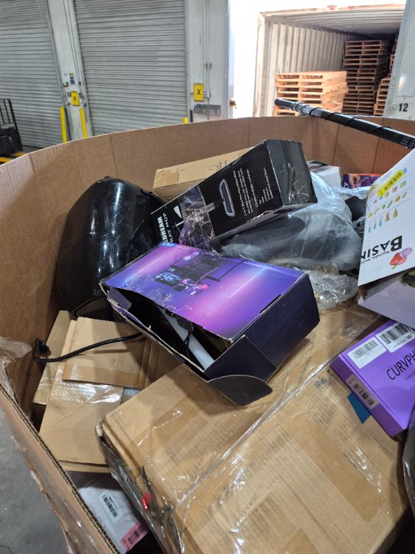 Photo 1 of
Box Size: 4-Foot Pallet (Truck/Trailer Pickup Only) | This 4-foot pallet contains roughly 200-300 assorted items, the same types we list for auction daily. Sourced from return centers, items are uninspected and may be new or gently used, with typical val