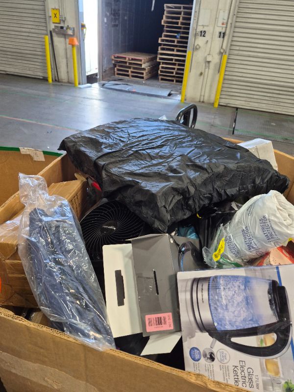Photo 1 of
Box Size: 4-Foot Pallet (Truck/Trailer Pickup Only) | This 4-foot pallet contains roughly 200-300 assorted items, the same types we list for auction daily. Sourced from return centers, items are uninspected and may be new or gently used, with typical val