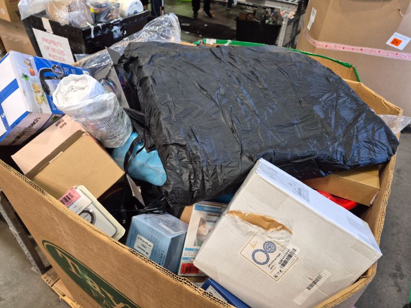 Photo 1 of
Box Size: 4-Foot Pallet (Truck/Trailer Pickup Only) | This 4-foot pallet contains roughly 200-300 assorted items, the same types we list for auction daily. Sourced from return centers, items are uninspected and may be new or gently used, with typical val