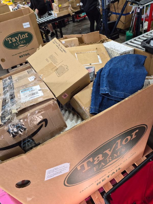 Photo 1 of
Box Size: 4-Foot Pallet (Truck/Trailer Pickup Only) | This 4-foot pallet contains roughly 200-300 assorted items, the same types we list for auction daily. Sourced from return centers, items are uninspected and may be new or gently used, with typical val