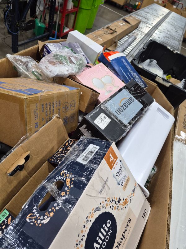 Photo 1 of
Box Size: 4-Foot Pallet (Truck/Trailer Pickup Only) | This 4-foot pallet contains roughly 200-300 assorted items, the same types we list for auction daily. Sourced from return centers, items are uninspected and may be new or gently used, with typical val