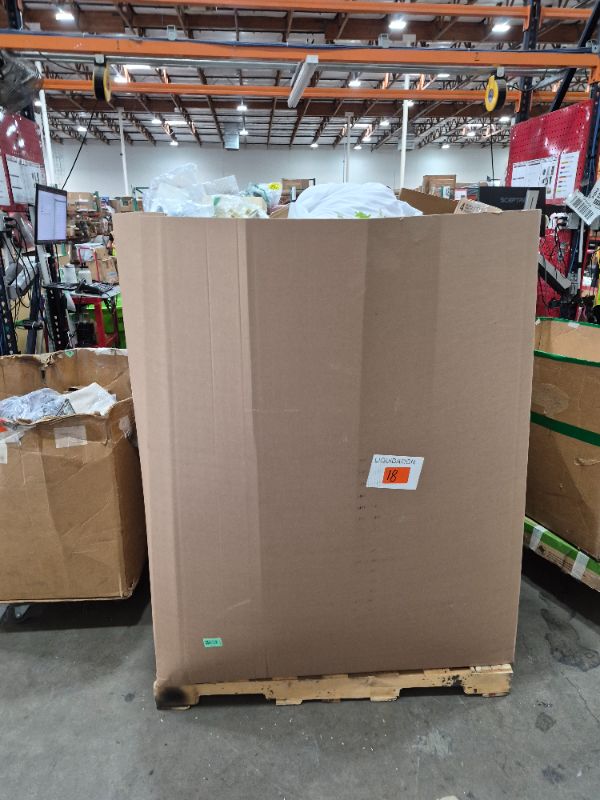 Photo 1 of
Box Size: 4-Foot Pallet (Truck/Trailer Pickup Only) | This 4-foot pallet contains roughly 200-300 assorted items, the same types we list for auction daily. Sourced from return centers, items are uninspected and may be new or gently used, with typical val