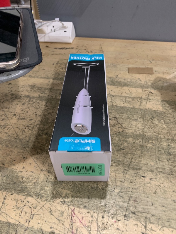 Photo 1 of * ONLY 1*  SIMPLETASTE Milk Frother Handheld Battery Operated Electric Foam Maker, Drink Mixer with Stainless Steel Whisk and Stand for Cappuccino, Bulletproof Coffee, Latte