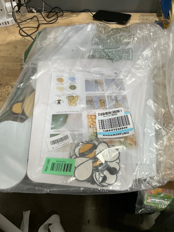 Photo 1 of 121Pcs Classic Winnie Bear Baby Shower Birthday Decorations Cutout Large, Neutral Pooh Bear Coroplast Cutout Prop with Stand Balloons Bee Stickers for Winnie Gender Reveal First Birthday Photo Props