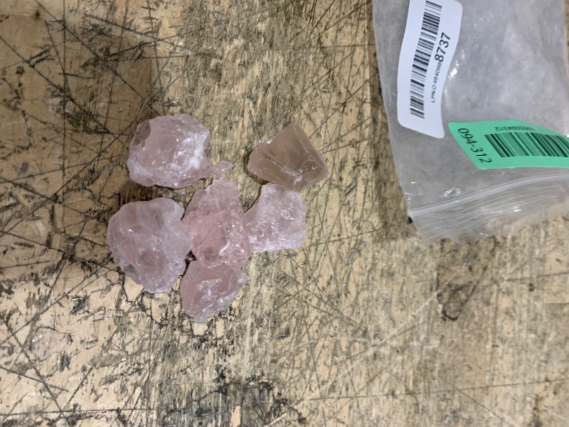 Photo 1 of 0.9 lbs Rose Quartz Crystals Raw Stones Healing Crystal Quartz Large 1" Bulk Rocks Gemstones for Tumbling Cabbing Fountain Decoration Polishing Wicca Reiki 400G Rough Quartz