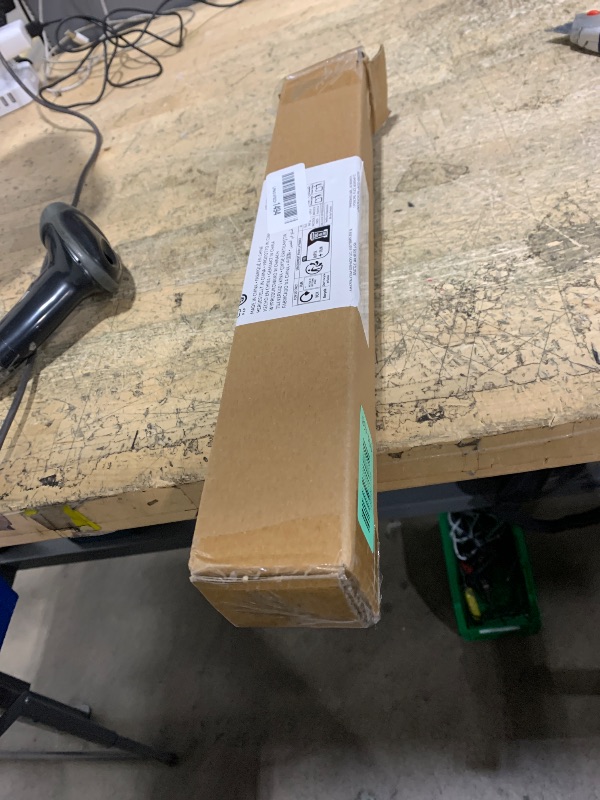 Photo 1 of Amazon Basics Easel Display Stand, Instant Floor Poster, Lightweight, Collapsible and Portable with Tripod Base, Black Steel (supports 5 pounds)