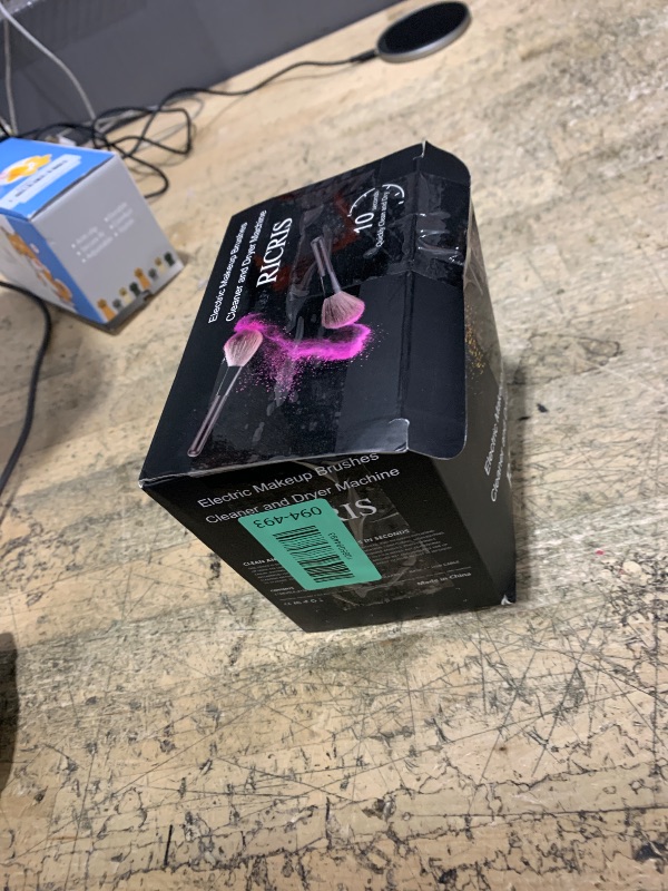 Photo 1 of RICRIS Electric Makeup Brush Cleaner and Dryer Machine - Super Fast Clean and Dry Make Up Brushes - Automatic Cosmetic Brush Spinner Washer Tools