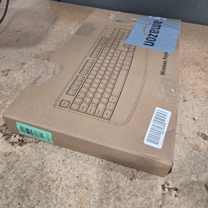 Photo 1 of ***MISSING PARTS***
Wireless Keyboard and Mouse Combo, Full-Sized 2.4GHz Wireless Keyboard with Comfortable Palm Rest and Optical Mouse for Windows, Mac OS PC/Desktops/Computer/Laptops (Starry Blue)