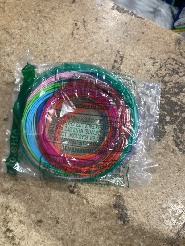 Photo 1 of 15 Bright Colors 1.75mm 3D Pen PLA Filament Refill, Each Color 10feet, Total 150 Feet 3D Pen/3D Printer PLA Sample Pack, Compatible with MYNT3D / SCRIB3D Printing Pen