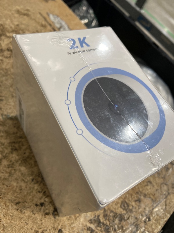 Photo 1 of (factory sealed)(see all images) 2K No Drill Window Camera-2 Pack Indoor 2.4/5 Ghz Cameras for Home Security with Starlight Night Vision, AI Smart Detection, 911 Emergency Dispatch,US Based Cloud,2 Way Talk,24/7 Recording