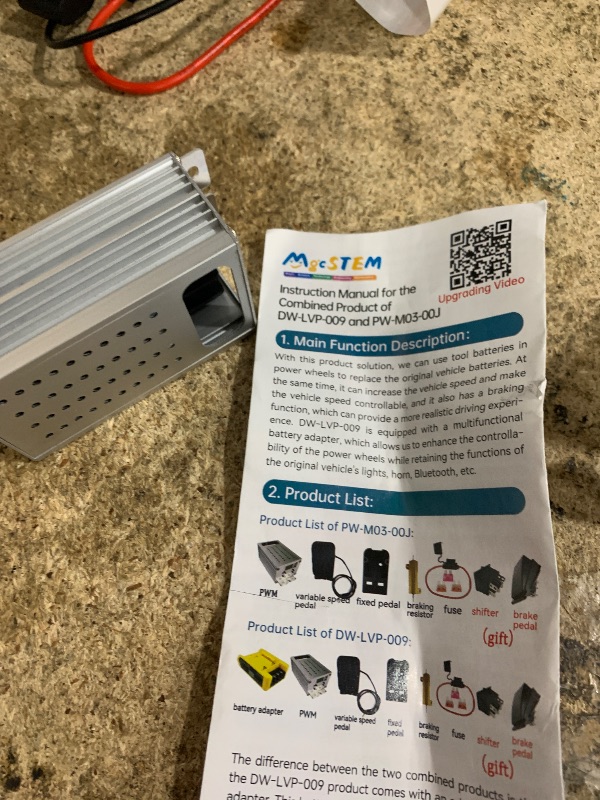 Photo 1 of PWM 0-30s Soft Start/Soft Stop DC Motor Speed Controller with Variable Speed Padel Braking Resistor Gear Shifter Kit