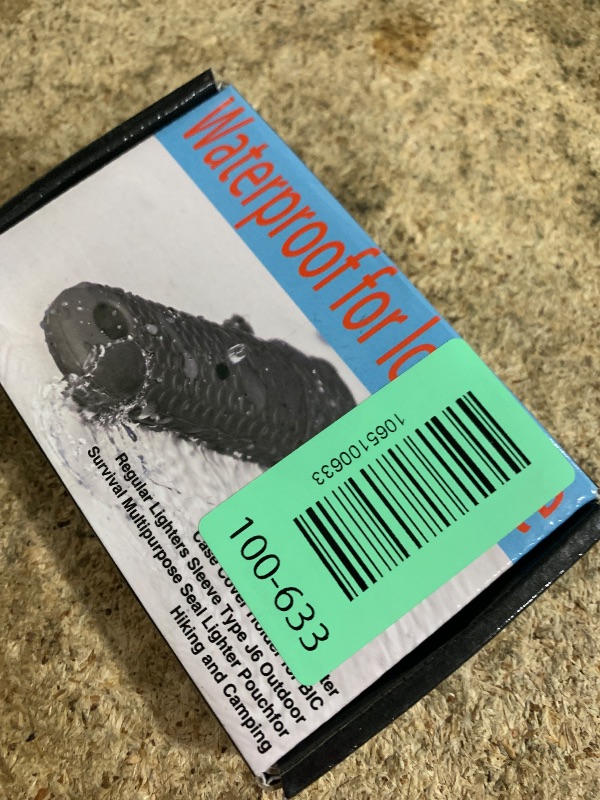 Photo 1 of 2 Pcs Waterproof Lighter Case Cover Holder for BIC Regular Lighters Sleeve Type J6 Outdoor Survival Multipurpose Seal Lighter Pouchfor Hiking and Camping (Light Green)