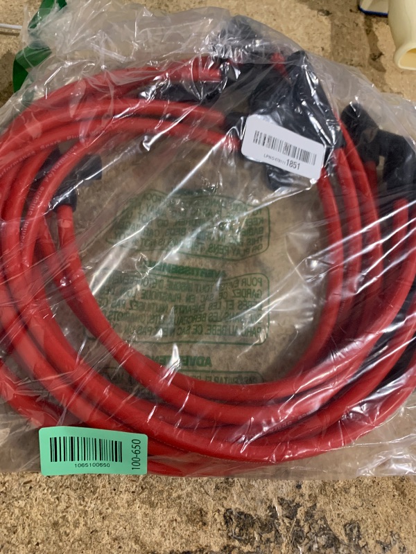 Photo 1 of 10.5mm Spark Plug Wires Compatible with Ford F-150 F150 Mustang 5.0L 5.8L SBF 302 289 Ignition Wires High Performance Red