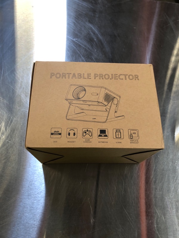 Photo 1 of [4K Support & Auto Focus] Projector with WiFi and Bluetooth, 4K 1080P Native Projector Keystone&Zoom, 20W Speaker, 180°Adjustable Portable Projector for Phone, Laptop, Bedroom, Outdoor