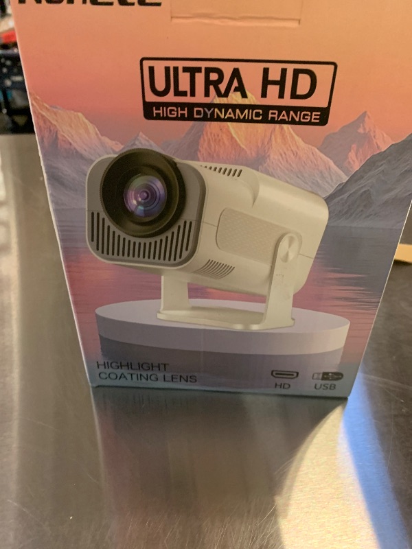 Photo 1 of [Projector 2026 Upgraded] Mini Projector Support 4K 1080P Auto Keystone 270°Rotatable with WiFi 6 and Bluetooth 5.2 Projector Portable Compatibile with HDMI/TV Stick/Memory Stick/Laptop,Black