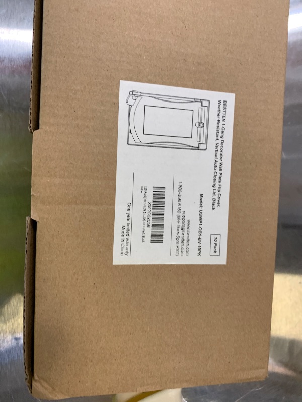 Photo 1 of [10 Pack] BESTTEN Outdoor Outlet Cover for GFCI and Decorator Receptacle, Weatherproof, Vertical/Horizontal Auto-Closing Lid, UL Listed, Black, H4.65” x W2.87” x D0.71”