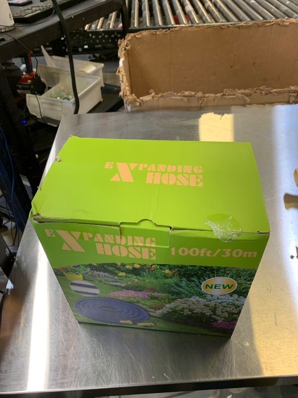 Photo 1 of 100 ft Garden Hose-Heavy Duty Water Hoses, Kink-free, Flexible&Lightweight Car Washing Pipe with 3/4" Solid Brass Connectors, Rubber Hoses with Spray