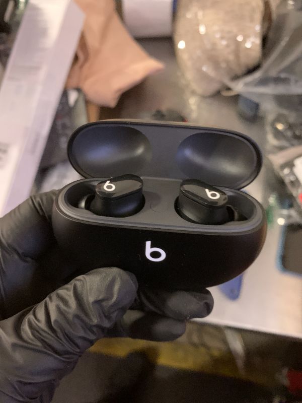 View 3 of Beats Studio Buds - True Wireless Noise Cancelling Earbuds - Compatible with Apple & Android, Built-in Microphone, IPX4 Rating, Sweat Resistant Earphones, Class 1 Bluetooth Headphones - Black