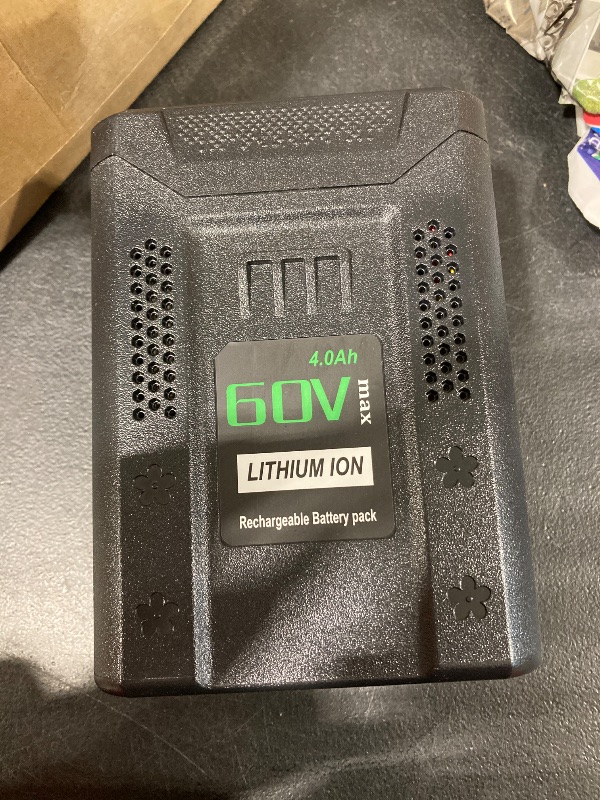 Photo 1 of 5.0Ah Replacement for Greenworks 60v Battery, for Greenworks Pro 60V Battery LB60A02 LB60A03 LB602 LB6025 Compatible with Green Works 60V Cordless Power Tool