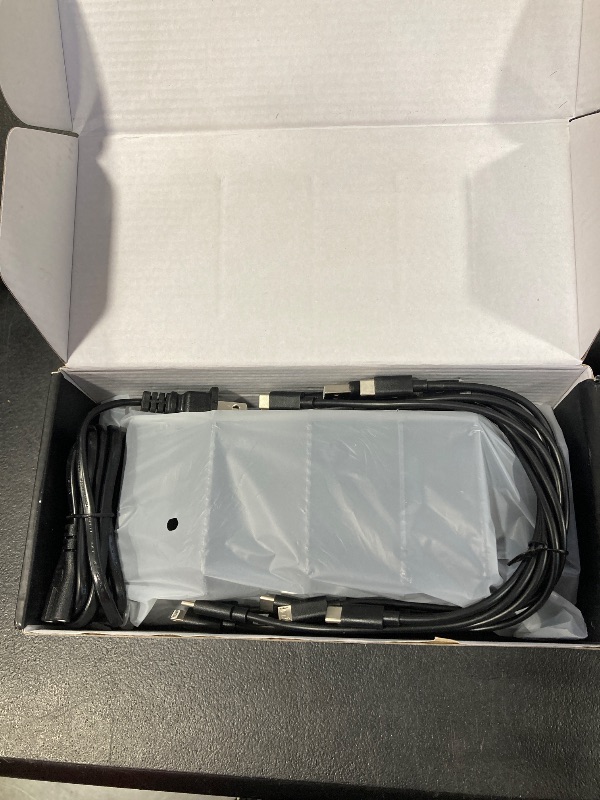 Photo 1 of 320W Charging Station for Multiple Devices, Zobirez 10-Port USB C Fast Charger Stations for MacBook, iPhone, Android Cell Phone, iPad, Tablet, Family Multi-Device Organizer Charging Dock, Black