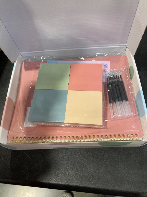 Photo 1 of 58PCS Aesthetic School Supplies, Cute College Ruled A4 Spiral Notebook Stationary Set Back to School Supplies Bible Study Kit Office College Essentials with Pastel Highlighters for Women Student Girls
