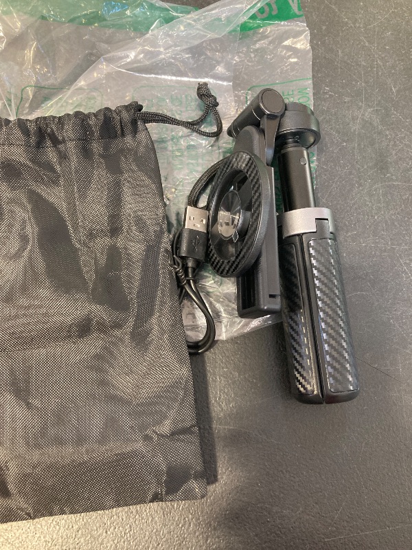 Photo 1 of 4-in-1 Magnetic Selfie Stick Tripod – 360° Rotation, Bluetooth Remote, Compact Travel Vlog Phone Holder for iPhone and Android