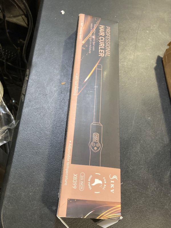 Photo 1 of 1 Inch Curling Wand Long Barrel, Dual Voltage Hair Curling Iron Wand Ceramic for Long Hair,10 Adjustable Temp