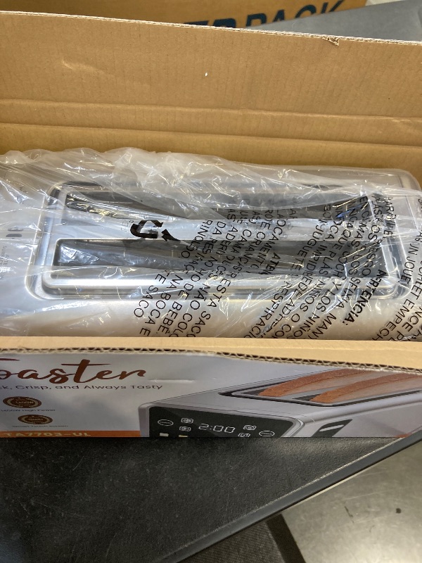 Photo 1 of 4 Slice Toaster with Smart Digital Touchscreen & 1-Touch Memory | Stainless Steel Long Extra-Wide Slot for Bagels & Artisan Bread | Single-Slice Defrost and Reheat Modes