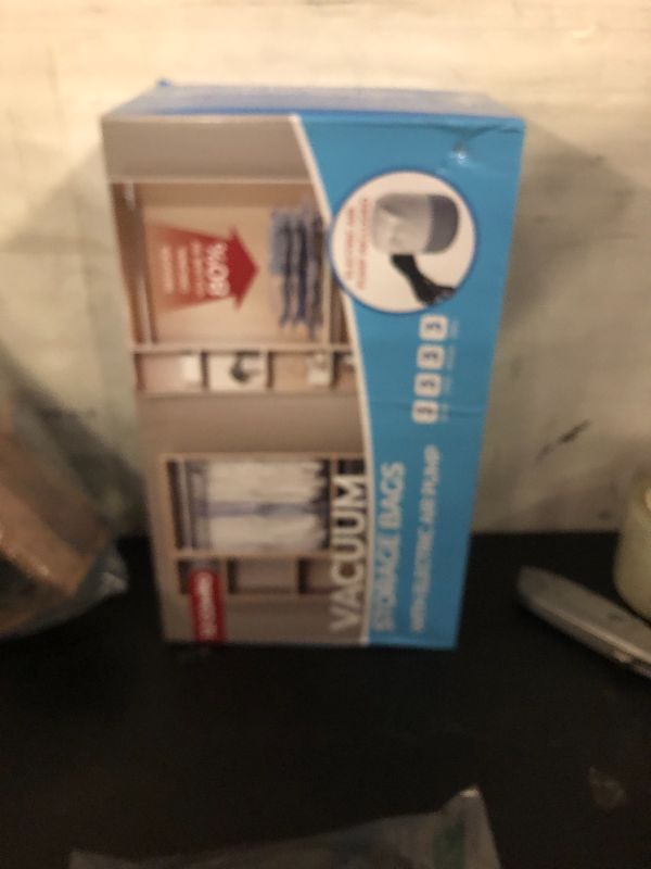 Photo 1 of 12 Pack Vacuum Storage Bags with Electric Air Pump, Vacuum Seal Bags for Clothing (3Jumbo/3Large/3Medium/3Small), Space Saver Bag for Clothes, Blanket, Duvets, Pillows,Comforters, Bedding,Travel