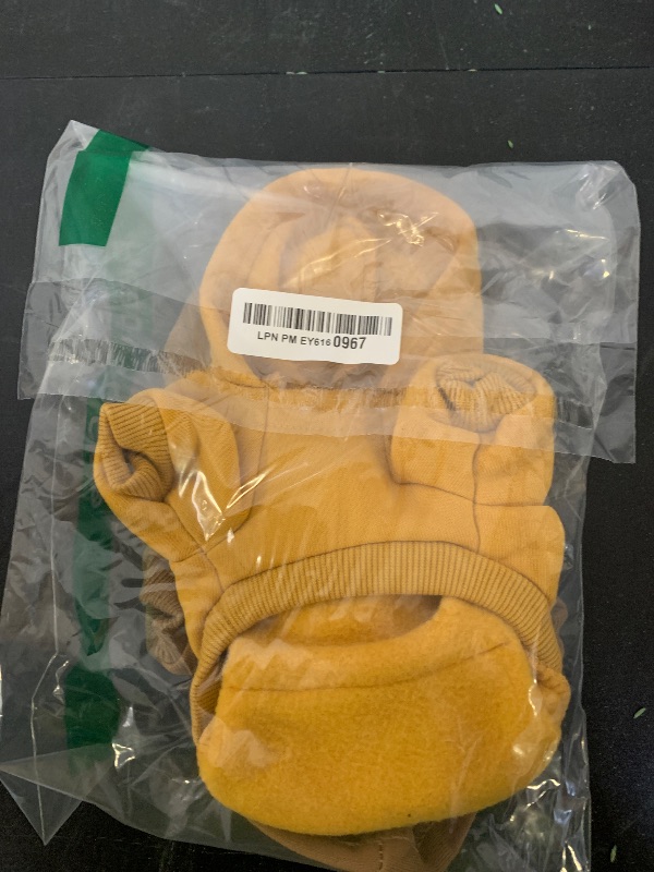 Photo 1 of 1 Pack Dog Hoodie Warm Hood Dog Sweater Cold Weather Small Dogs Sweatshirt Comfort Pet Clothes for Small Medium Dogs with Pockets Cats Chihuahua Clothes for Male Female Girl Boy Sporty Daily Wear
